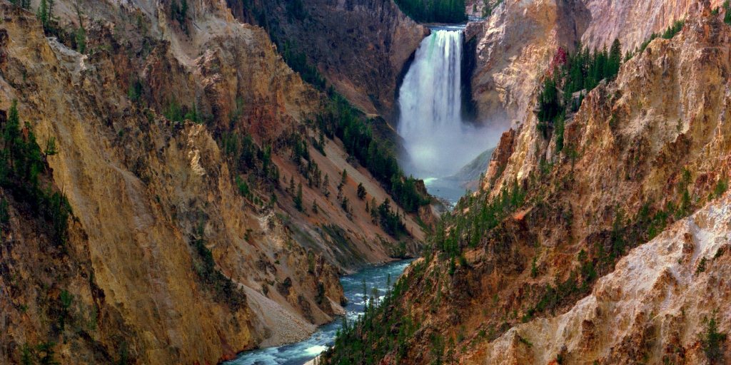 Grand Canyon Falls Yellowstone National Park