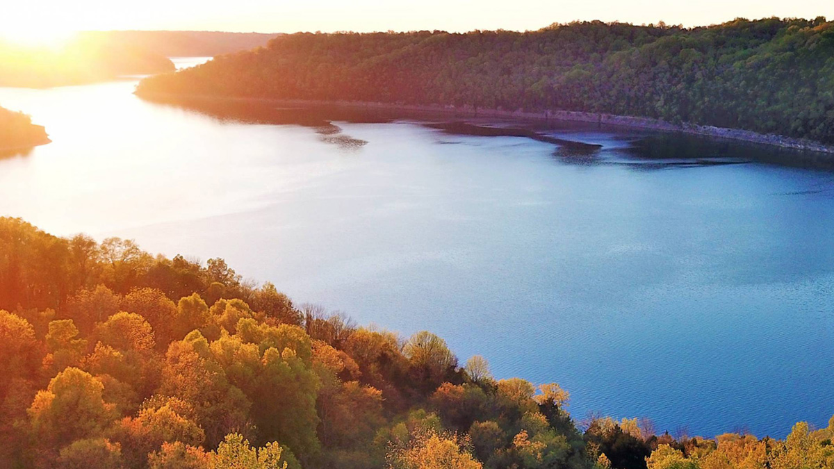 Sunset in Center Hill Lake Tennessee
